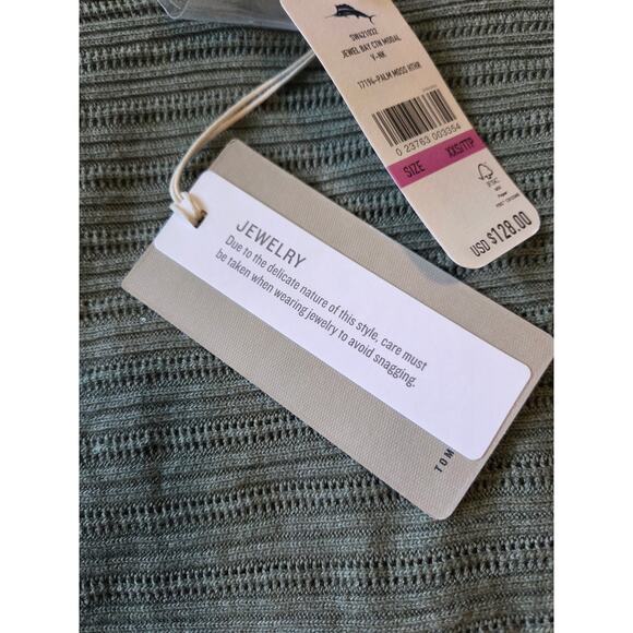 Tommy Bahama Green Jewel Bay Sequin V-neck sweater size XXS NWT - Picture 5 of 8